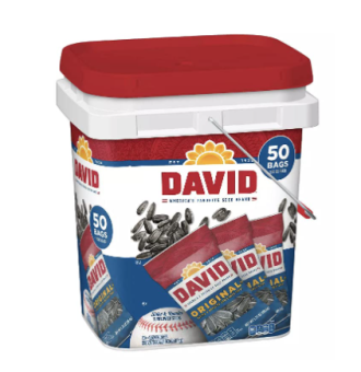 David Sunflower Seed Bucket - 1.75 oz. pk. - 50 ct